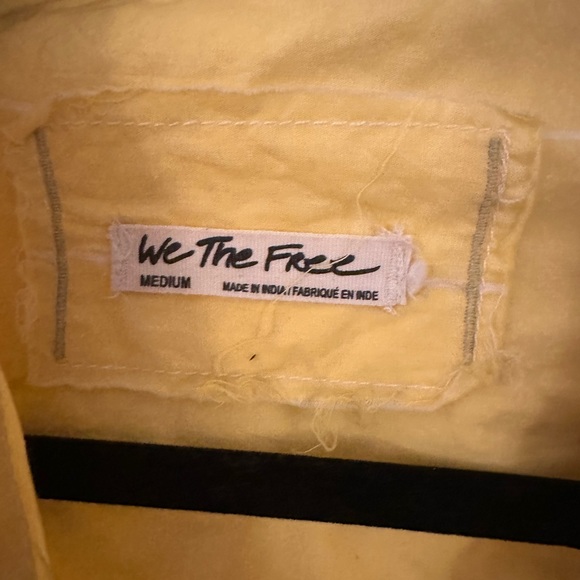 Free People button up blouse with bubble sleeve detail - Picture 2 of 2